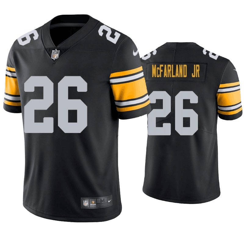 Men's Pittsburgh Steelers #26 Anthony McFarland Black Vapor Untouchable Limited Stitched Jersey